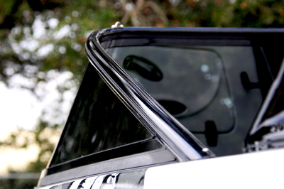 Powder coat windshield