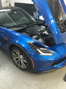 Supercharged 2015 Z06 Corvette with Escort Passport 9500ci.