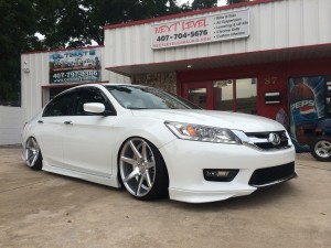 Complete custom Mmats Audio system installed in a 2014 Honda Accord.