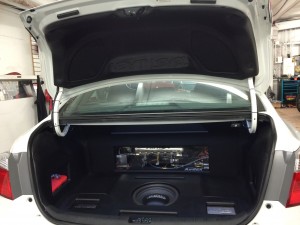 2014 Honda Accord with a custom built trunk and full Mmats Audio System.