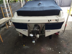 Underwater Lights by Ocean LED installed in Four Winds boat.