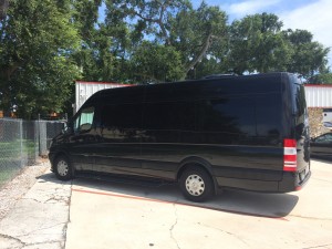 Mercedes Sprinter van in for Interior Lighting and entertainment.