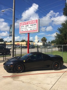 Murdered out Ferrari 360 Spyder