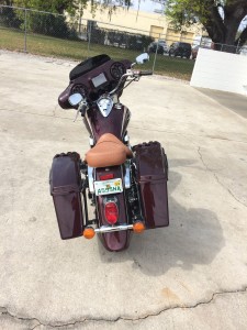 Custom Molded saddle bags and custom fairing with Kicker Marine audio