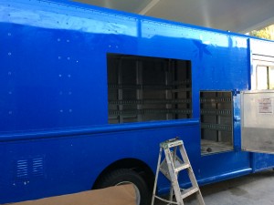 Before custom wrap and entertainment center