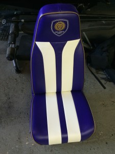 Orlando City soccer drivers seat