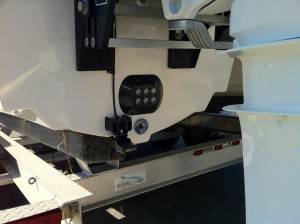 Rigid Industries Underwater lights and depth finder installed on a 2014 Amaracat 27'.