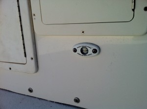 Rigid Industries A series LED light installed on a 2014 Amaracat 27'.