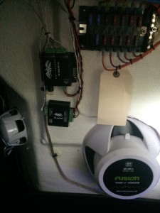 Wetsounds RGB amplifier and controller module installed in 2016 Regal.