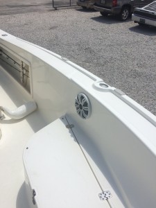 6.5" Kicker marine speakers installed into each side wall