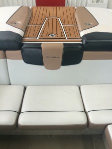 Rear seating area with Seadek walkthrough