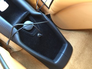 Aux Cord Integrated in center console