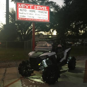 Rzr showing off 34" silverbacks with the rigid A-series lights