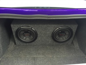 Dual Pioneer 10" subs in custom enclosure