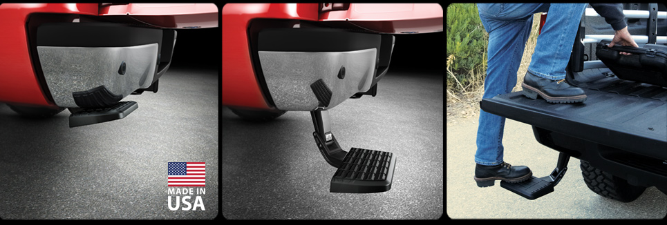retractable truck step ladder