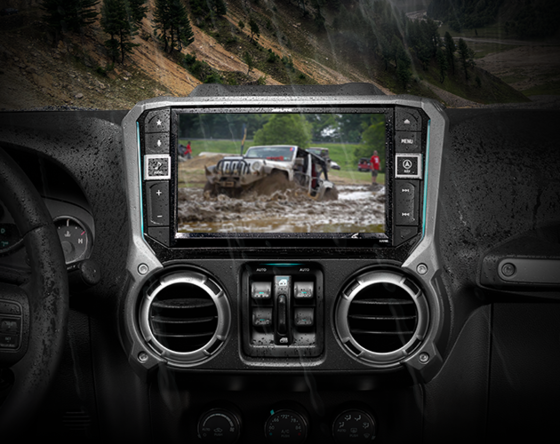 Alpine jeep wrangler touch screen weatherproof