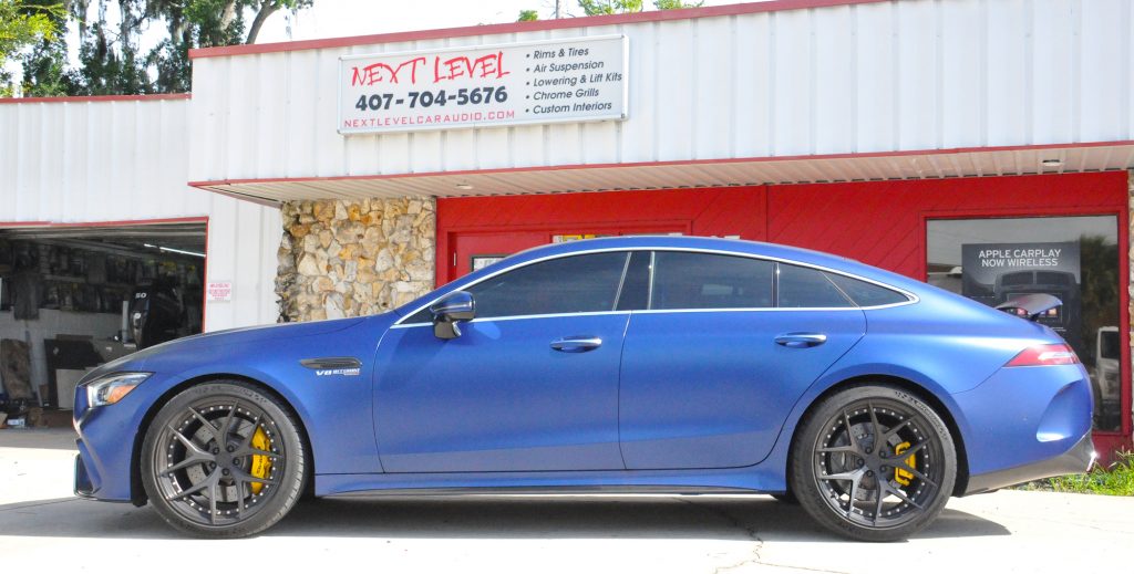 AMG SPorts car blue next level orlando