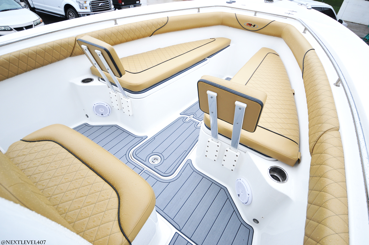 Seahunt Gets New Stereo Upholstery And Seadek Orlando Custom Audio