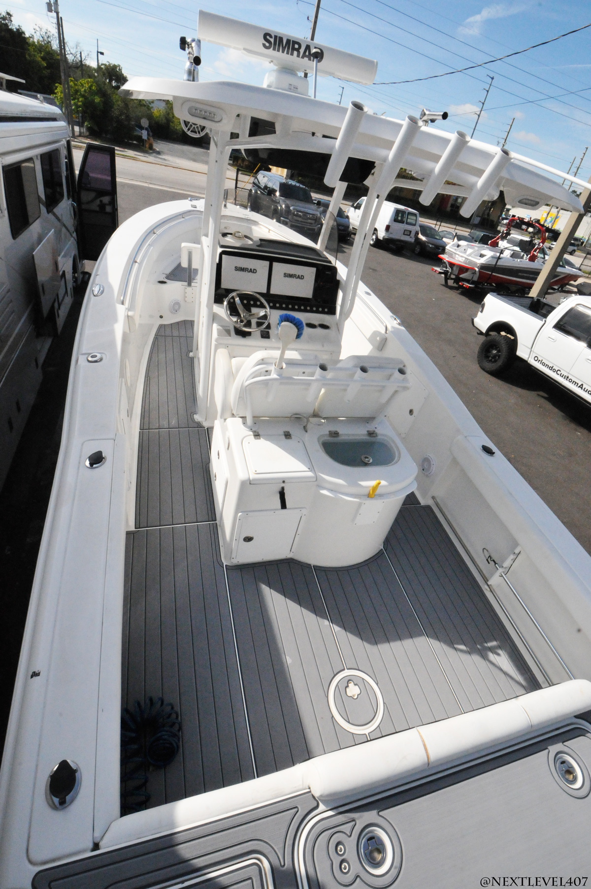 Seahunt Gets New Stereo Upholstery And Seadek Orlando Custom Audio